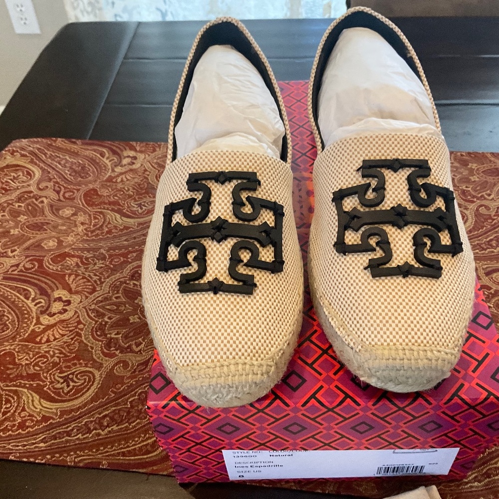 Tory Burch Ines natural Espadrille ,BNIB MSRP $248 Must have style